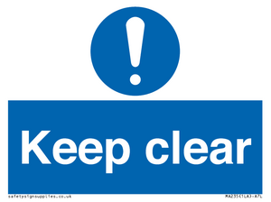 keep clear